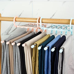 5 In 1 Stainless Steel Trouser Hanger Telescopic Folding Storage Rack