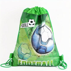 Football Print Cartoon Non Woven School Bag Gift Bag For Swimming