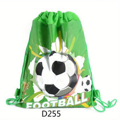 Football Print Cartoon Non Woven School Bag Gift Bag For Swimming