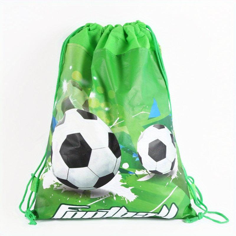 Football Print Cartoon Non Woven School Bag Gift Bag For Swimming