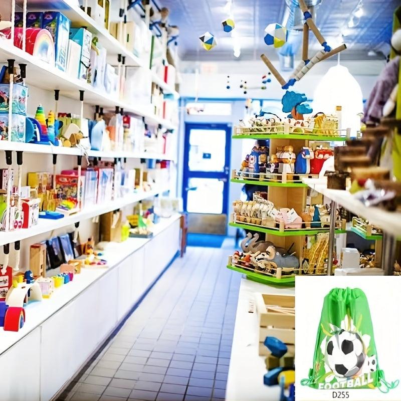 Football Print Cartoon Non Woven School Bag Gift Bag For Swimming