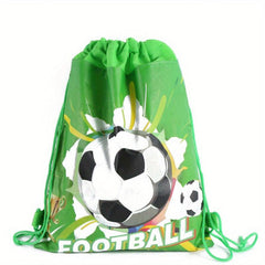Football Print Cartoon Non Woven School Bag Gift Bag For Swimming