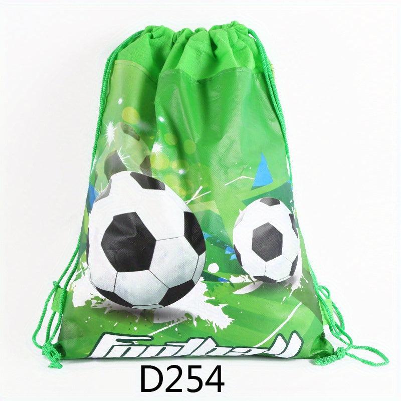 Football Print Cartoon Non Woven School Bag Gift Bag For Swimming