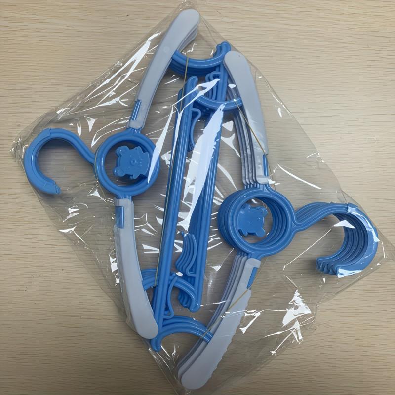 10pcs Small Non Slip Adjustable Clothes Hanger Plastic Hanger Organizer