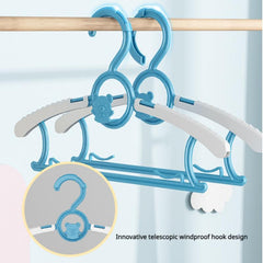 10pcs Small Non Slip Adjustable Clothes Hanger Plastic Hanger Organizer