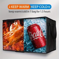 Large XXXL Reusable Foldable Insulated Food Bag Pizza Takeout Bag