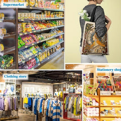 Musa Series Digital Printed Canvas Bag Convertible Tote Bag Retro Canvas