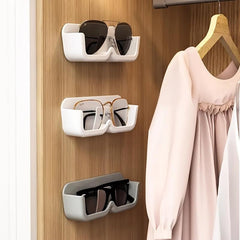 Non-destructive Glasses Storage Rack Bathroom Bedside Bookcase