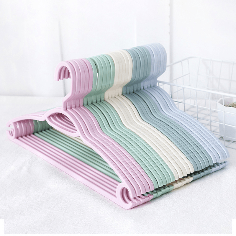 10pcs Non Slip Hanger Closet Organizer Hangers For Clothes