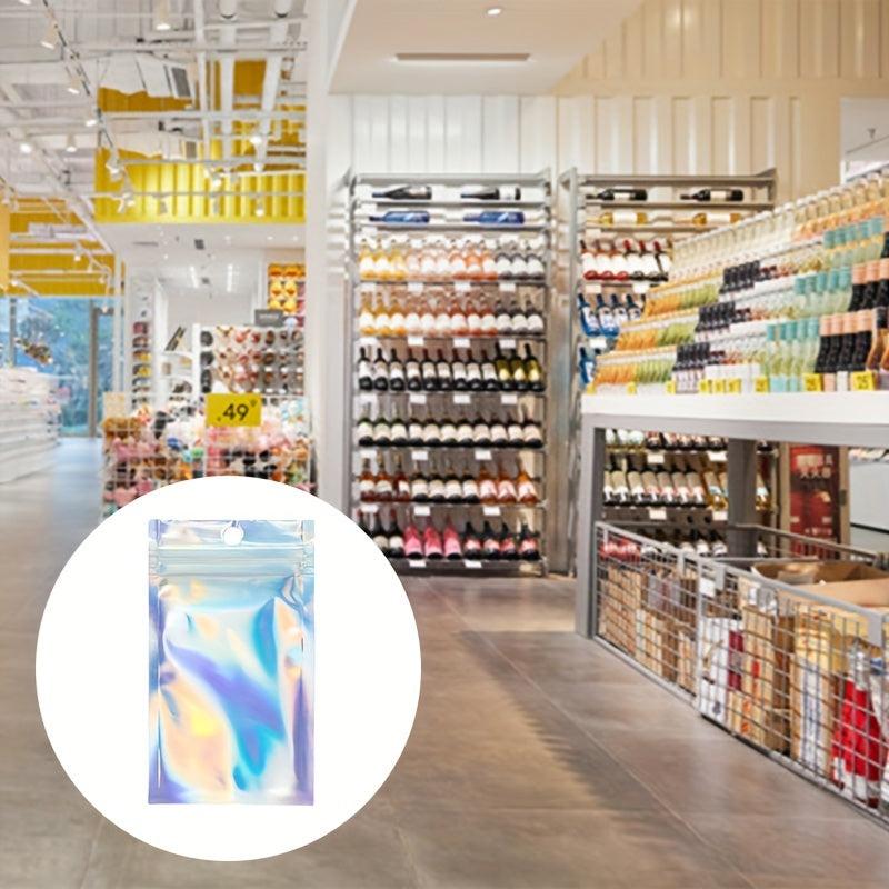 50pcs Holographic Deodorant & Aluminum Foil Bags for Food Storage