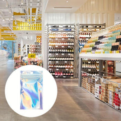 50pcs Holographic Deodorant & Aluminum Foil Bags for Food Storage