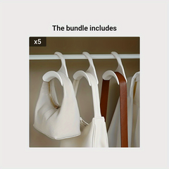 3pcs Bag Organizer Wardrobe Arched Hat Holder Tie Hanging Storage Rack