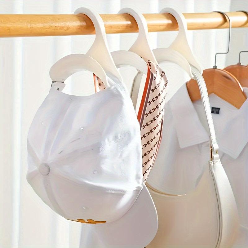 3pcs Bag Organizer Wardrobe Arched Hat Holder Tie Hanging Storage Rack