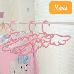 10pcs Angel Wings Clothes Hanger Wardrobe Organizer For Clothes Girl Hangers