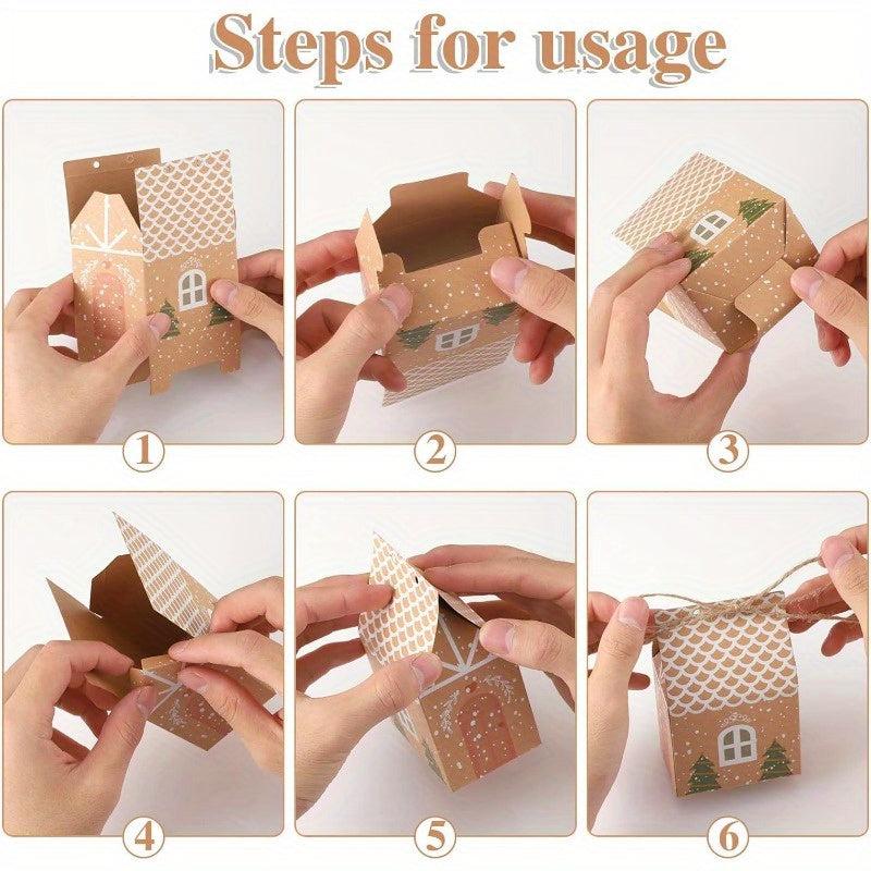 20 40pcs Christmas Favor Boxes Xmas Treats Wedding Shower