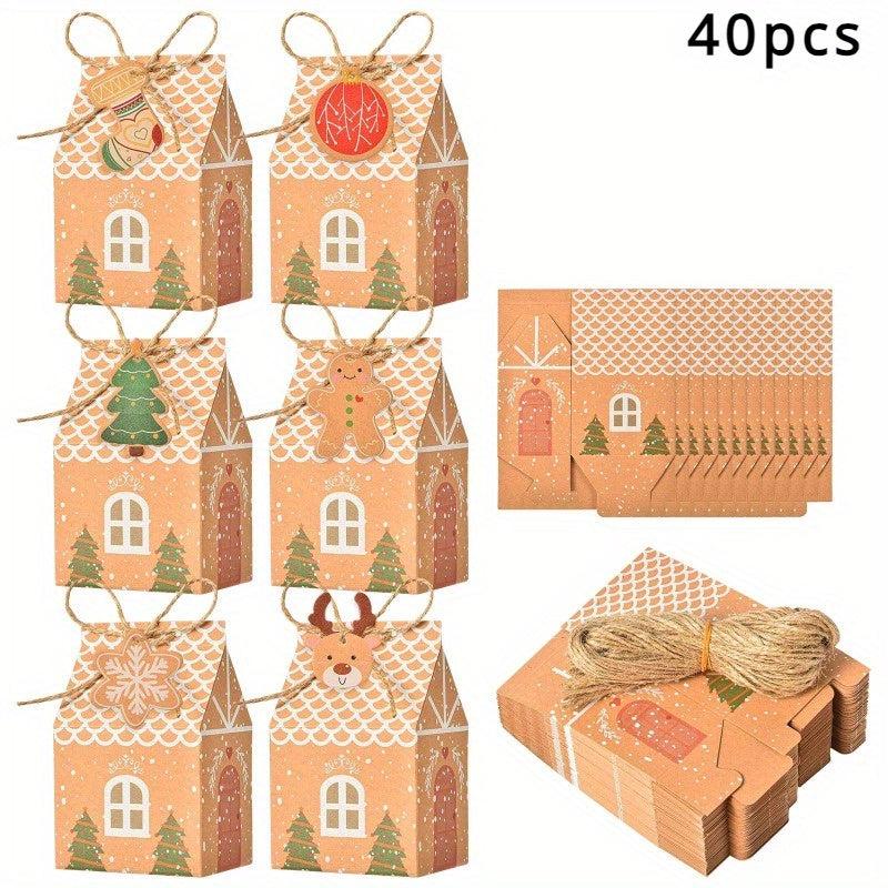 20 40pcs Christmas Favor Boxes Xmas Treats Wedding Shower