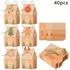 20 40pcs Christmas Favor Boxes Xmas Treats Wedding Shower