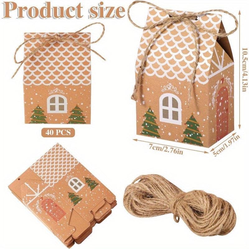 20 40pcs Christmas Favor Boxes Xmas Treats Wedding Shower