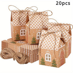 20 40pcs Christmas Favor Boxes Xmas Treats Wedding Shower