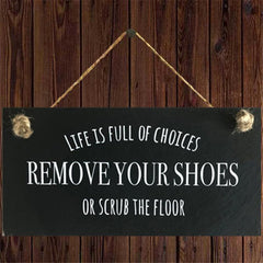 Wooden Decorative Board Life Is Full Of Options - Home and Kitchen Wall Decor
