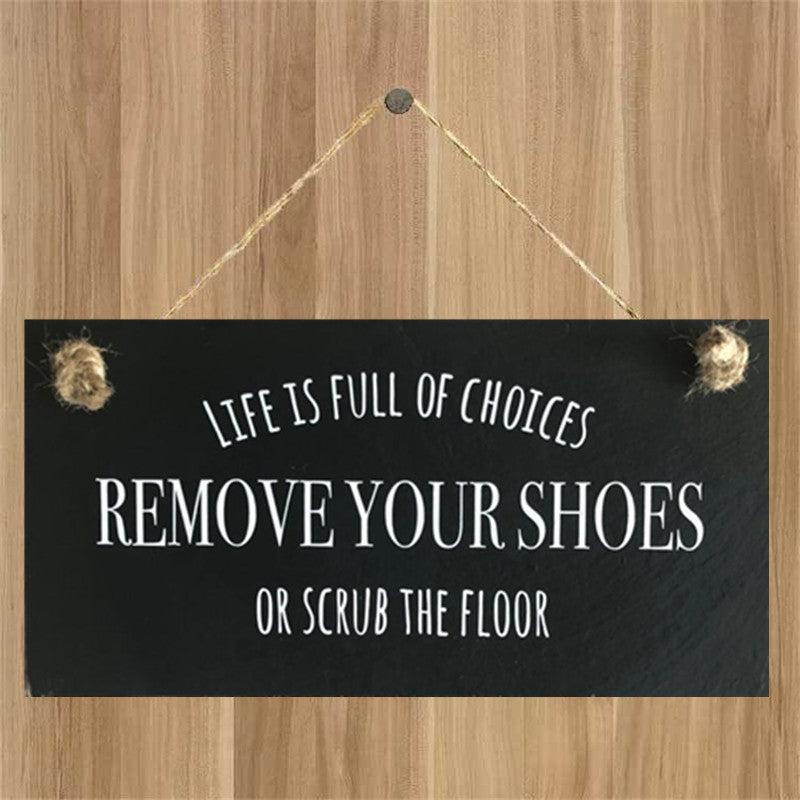 Wooden Decorative Board Life Is Full Of Options - Home and Kitchen Wall Decor