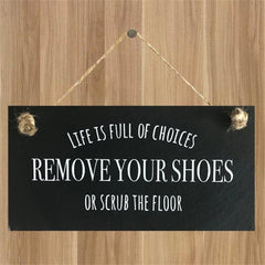 Wooden Decorative Board Life Is Full Of Options - Home and Kitchen Wall Decor