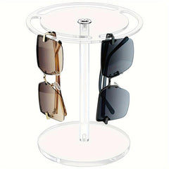 Acrylic Sunglasses Storage Rack 360 Degree Rotating Glasses Display Stand