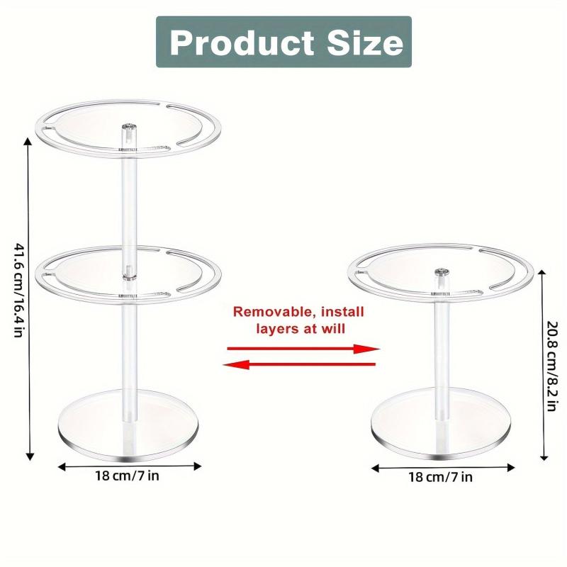 Acrylic Sunglasses Storage Rack 360 Degree Rotating Glasses Display Stand