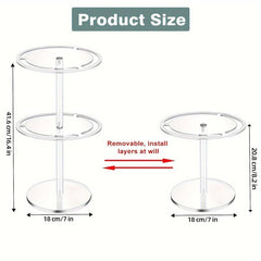 Acrylic Sunglasses Storage Rack 360 Degree Rotating Glasses Display Stand