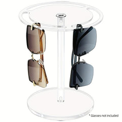Acrylic Sunglasses Storage Rack 360 Degree Rotating Glasses Display Stand