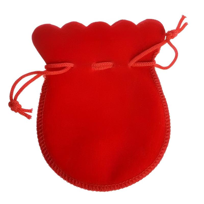 10pcs Small Velvet Jewelry Drawstring Bag - Wedding Gift Candy Bag