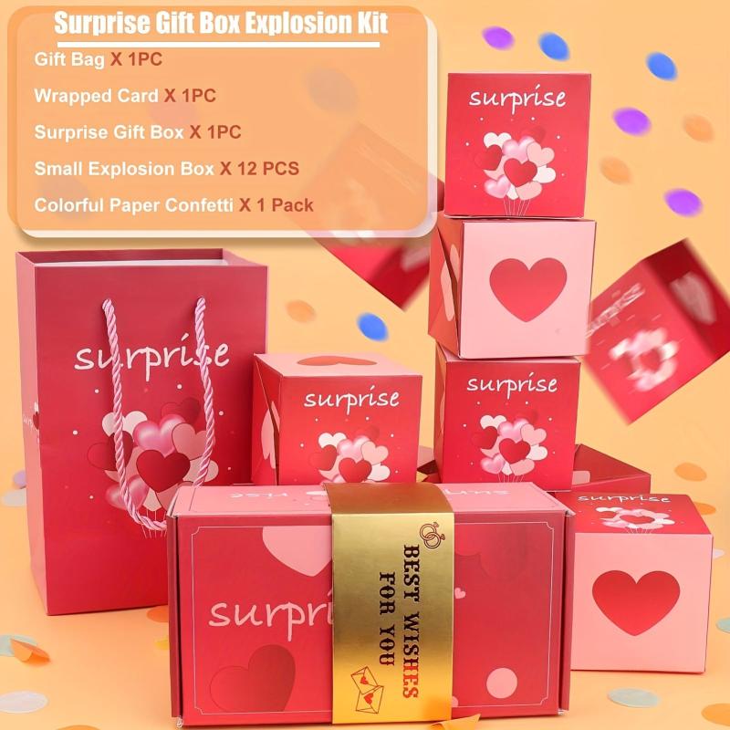 Money Exploding Surprise Box With Confetti Cash Explosion