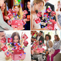 Money Exploding Surprise Box With Confetti Cash Explosion