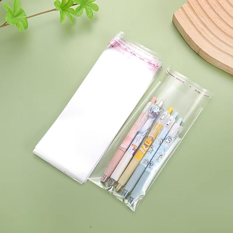 100pcs Self adhesive OPP Transparent Clothing Packaging Bag