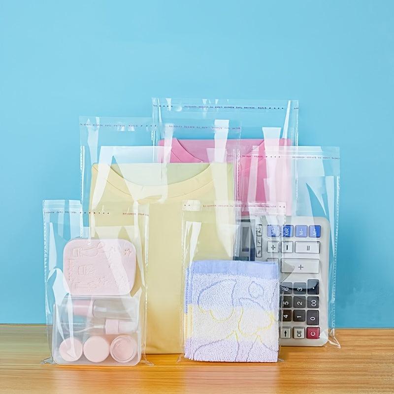 100pcs Self adhesive OPP Transparent Clothing Packaging Bag