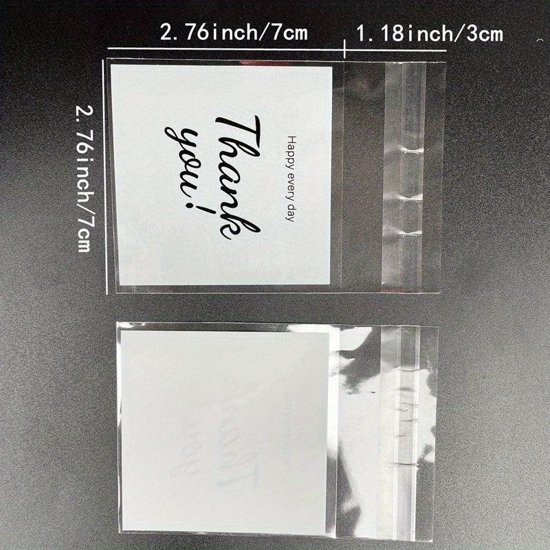 100pcs Small Thank You Printed Gift Bags