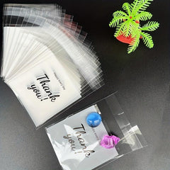 100pcs Small Thank You Printed Gift Bags