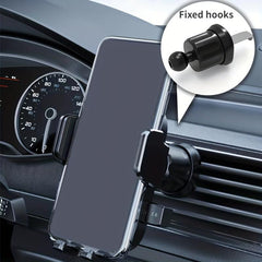 Adjustable Car Vent Phone Mount - Secure with Swivel Hook - Thick Case Friendly