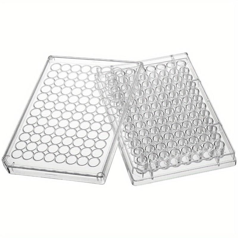 96-Well Flat Bottom Tissue Culture Plate Clear Petri Dish Lab