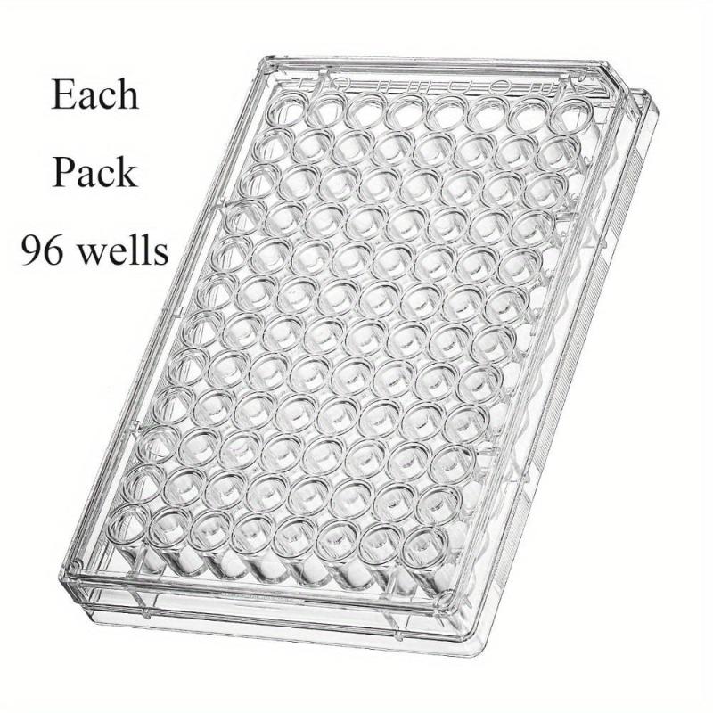96-Well Flat Bottom Tissue Culture Plate Clear Petri Dish Lab