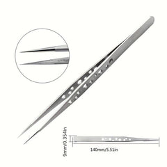 Industrial Tweezers Anti static Magnetic Stainless Steel Set