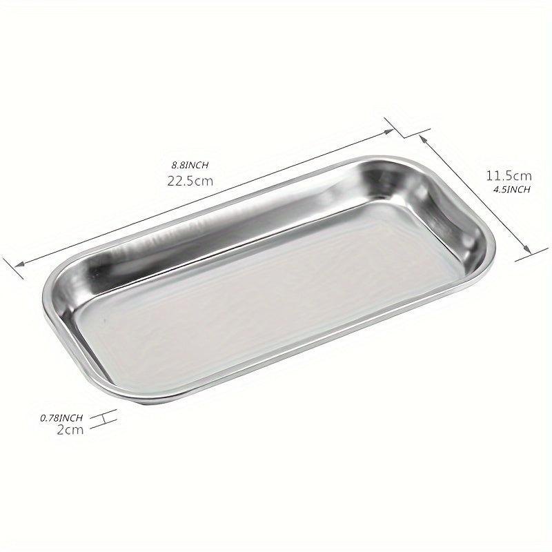 201 Stainless Steel Tray For Lab Instrument Supplies Tattoo Tool