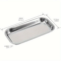 201 Stainless Steel Tray For Lab Instrument Supplies Tattoo Tool