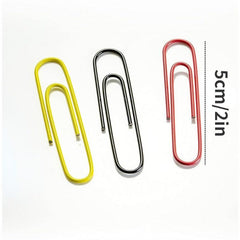 300pcs Coated Paper Clips Tub Office Paper Clamp