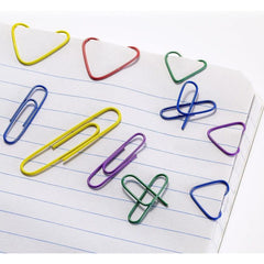 300pcs Coated Paper Clips Tub Office Paper Clamp
