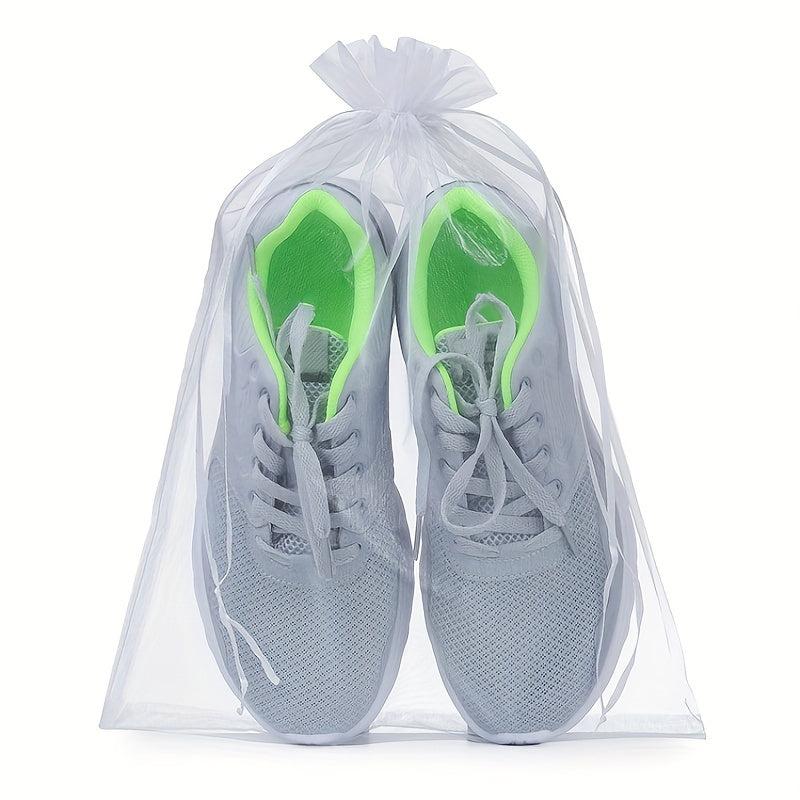 10pcs Large Organza Bags Sheer Gift Pouches with Drawstring