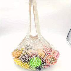 1pc Cotton Net Pocket Portable Mesh Bag Fruit Net Pocket