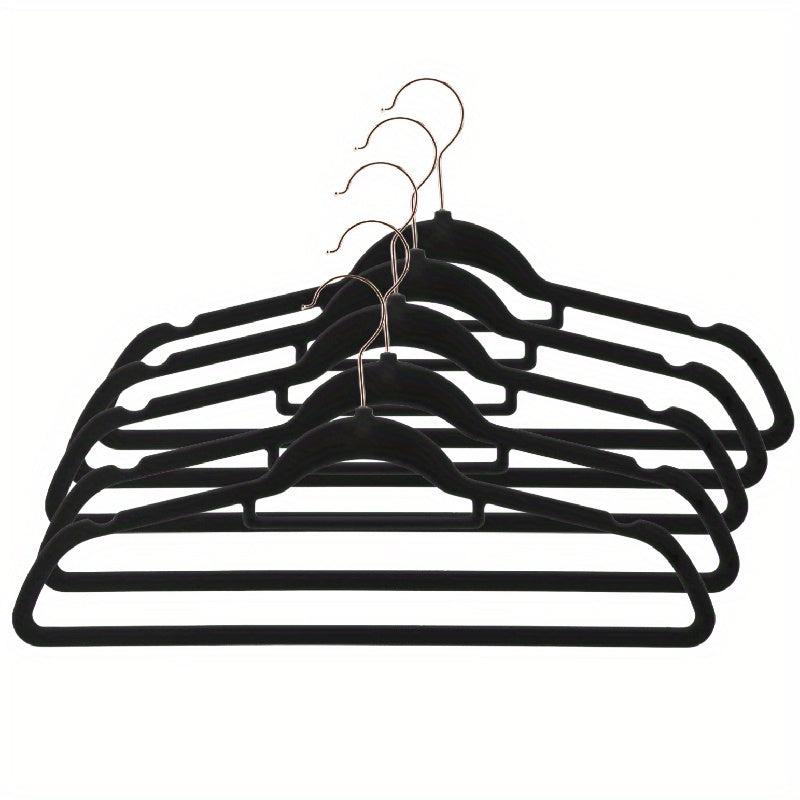 5pcs Velvet Hangers Swivel Hooks Slim Space Saving Heavy Duty Hangers