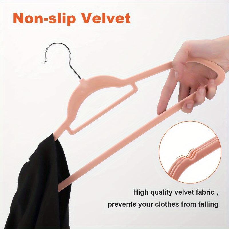 5pcs Velvet Hangers Swivel Hooks Slim Space Saving Heavy Duty Hangers