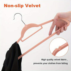 5pcs Velvet Hangers Swivel Hooks Slim Space Saving Heavy Duty Hangers